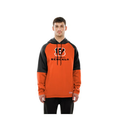 NFL Cincinnati Bengals Combine Authentic Color Block Raglan Pullover Hoodie