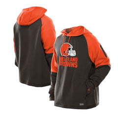 NFL Cleveland Browns Combine Authentic Color Block Raglan Pullover Hoodie