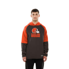NFL Cleveland Browns Combine Authentic Color Block Raglan Pullover Hoodie