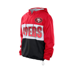 NFL San Francisco 49ers Ripstop Quarter-Zip Hooded Windbreaker