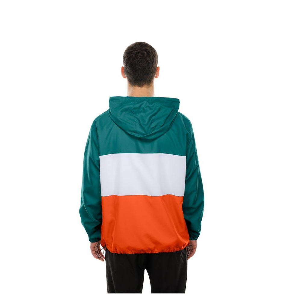 NFL Miami Dolphins Ripstop Quarter-Zip Hooded Windbreaker