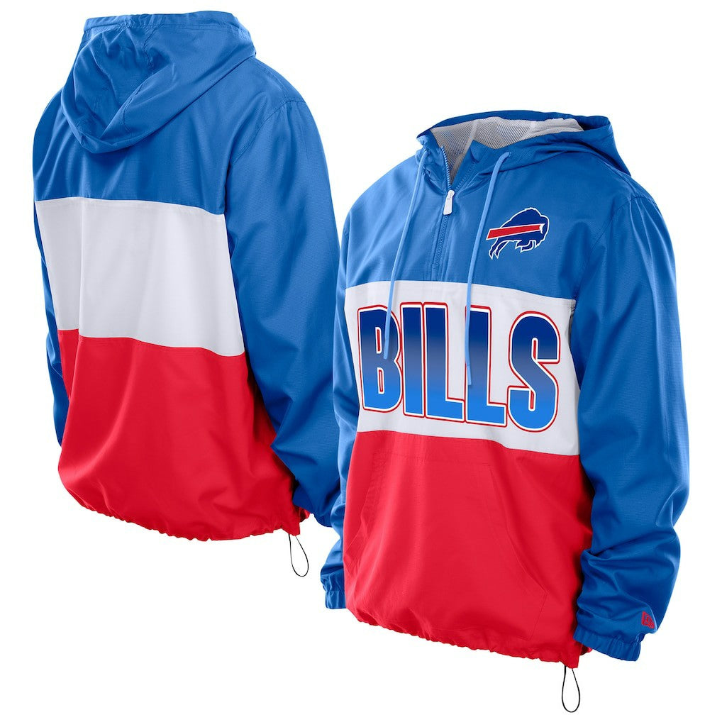 NFL Buffalo Bills Ripstop Quarter-Zip Hooded Windbreaker