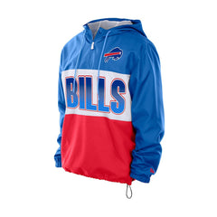 NFL Buffalo Bills Ripstop Quarter-Zip Hooded Windbreaker