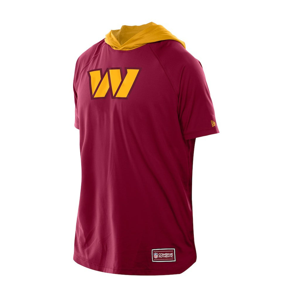 NFL Washington Commanders Combine Authentic Hooded Raglan Short-Sleeve T-Shirt
