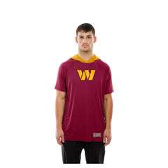 NFL Washington Commanders Combine Authentic Hooded Raglan Short-Sleeve T-Shirt