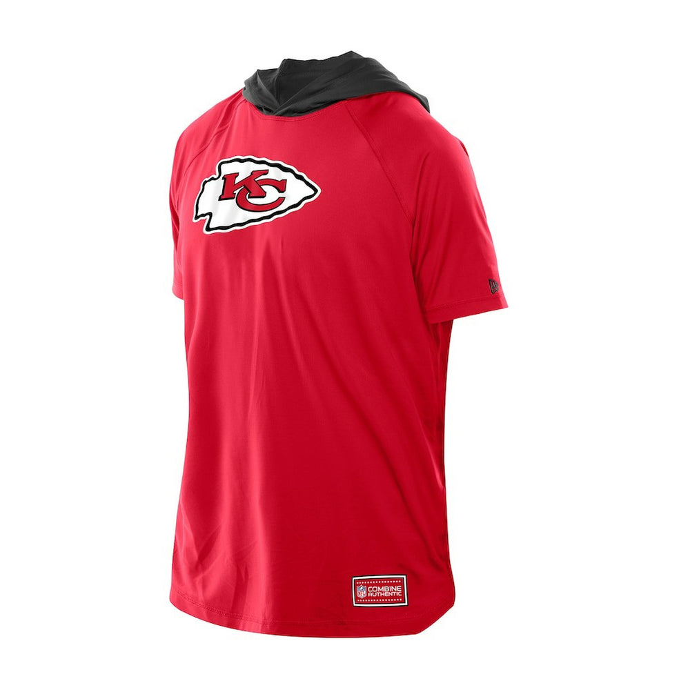 NFL Kansas City Chiefs Combine Authentic Hooded Raglan Short-Sleeve T-Shirt