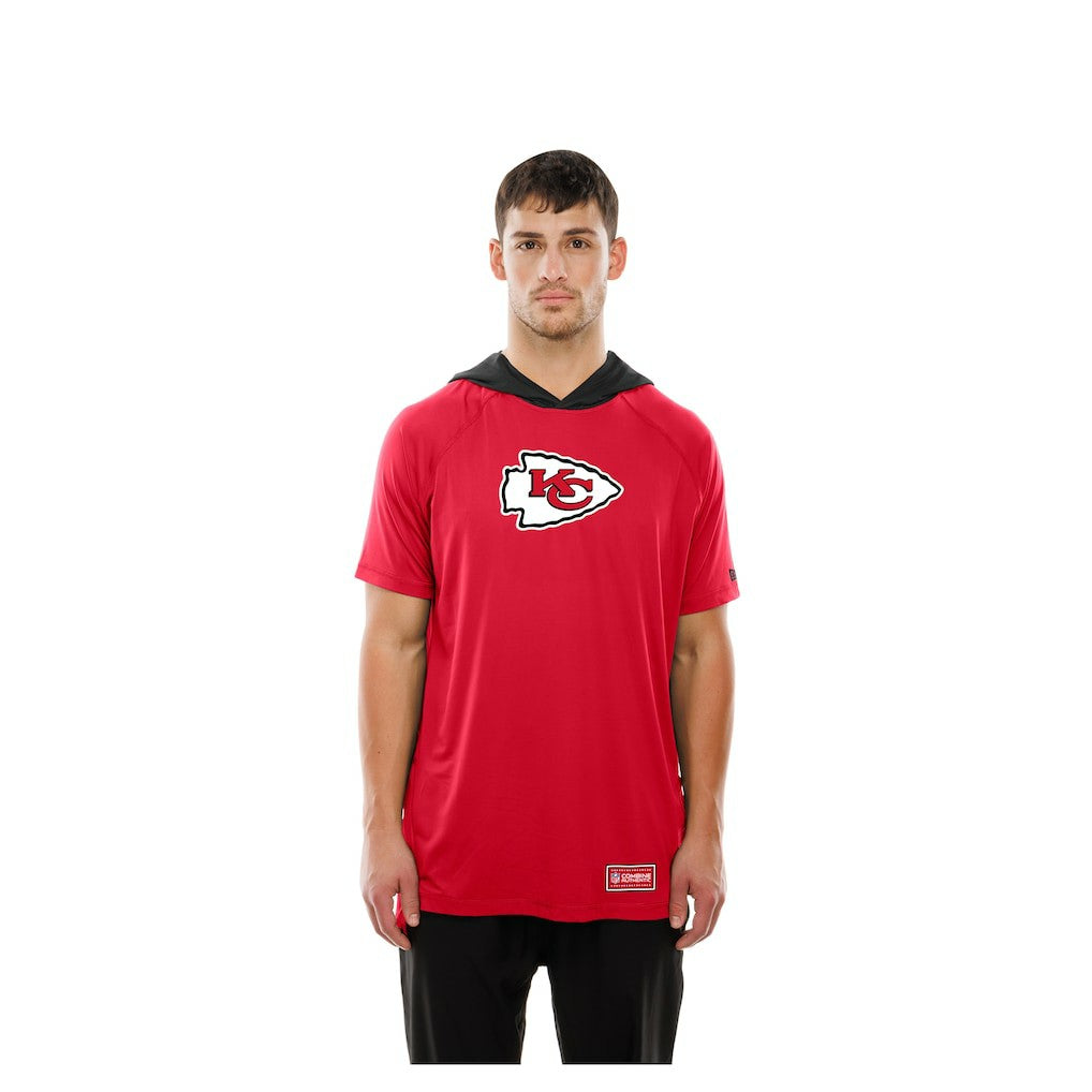 NFL Kansas City Chiefs Combine Authentic Hooded Raglan Short-Sleeve T-Shirt