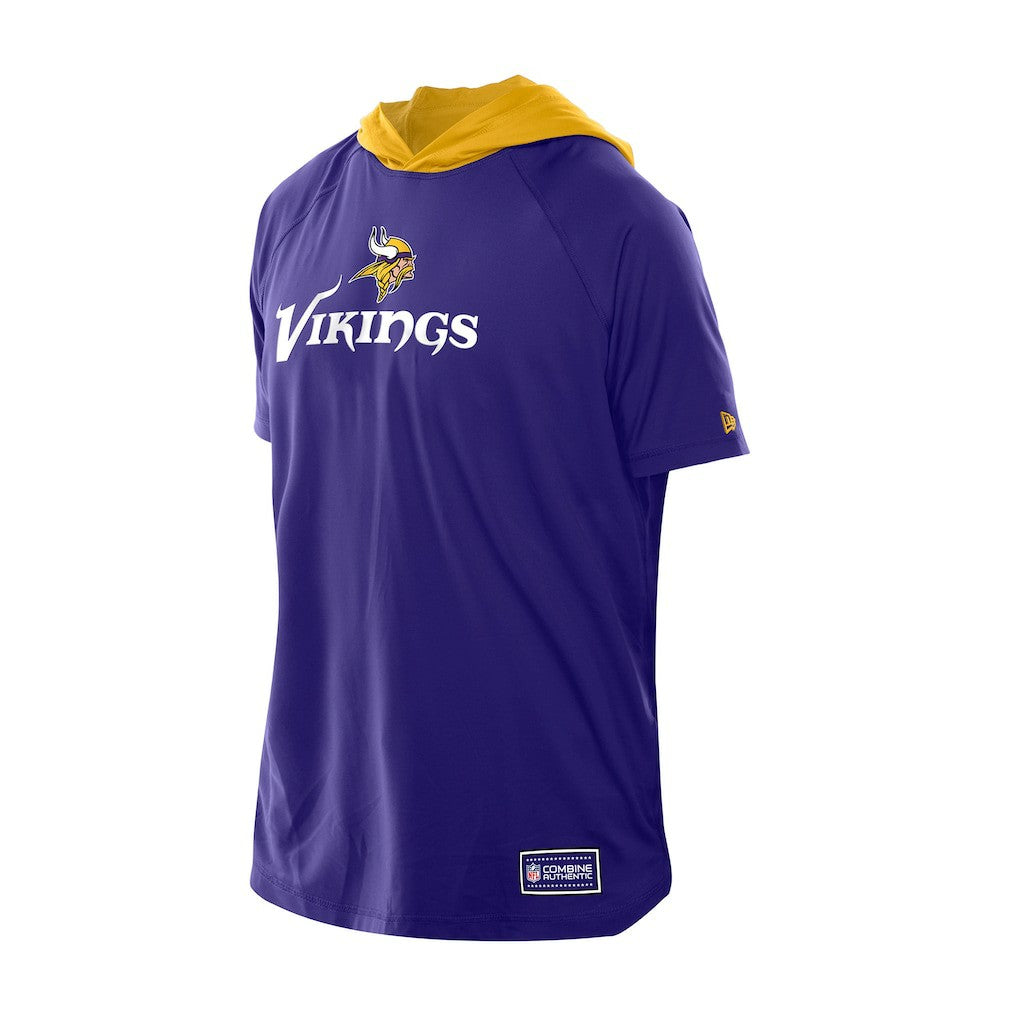 NFL Minnesota Vikings Combine Authentic Hooded Raglan Short-Sleeve T-Shirt