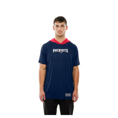 NFL New England Patriots Combine Authentic Hooded Raglan Short-Sleeve T-Shirt