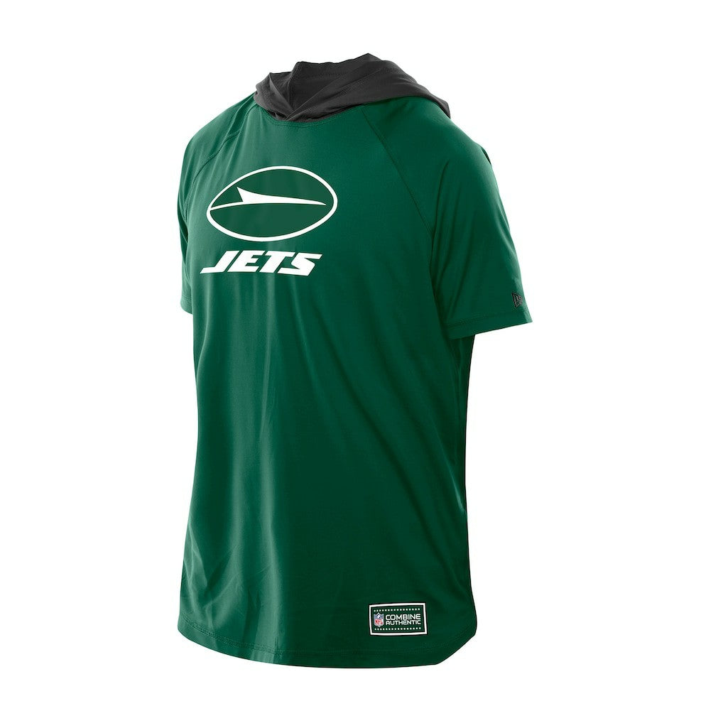 NFL New York Jets Combine Authentic Hooded Raglan Short-Sleeve T-Shirt