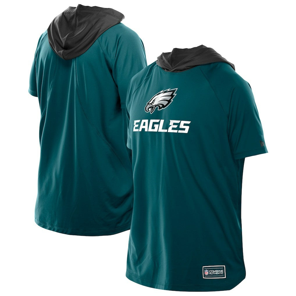 NFL Philadelphia Eagles Combine Authentic Hooded Raglan Short-Sleeve T-Shirt