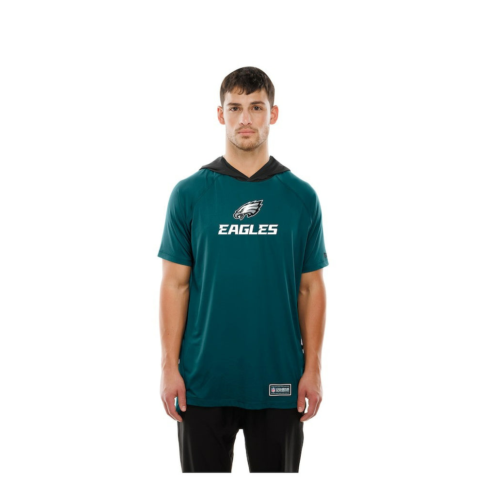NFL Philadelphia Eagles Combine Authentic Hooded Raglan Short-Sleeve T-Shirt