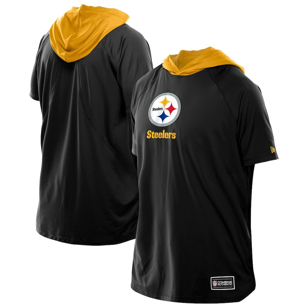 NFL Pittsburgh Steelers Combine Authentic Hooded Raglan Short-Sleeve T-Shirt