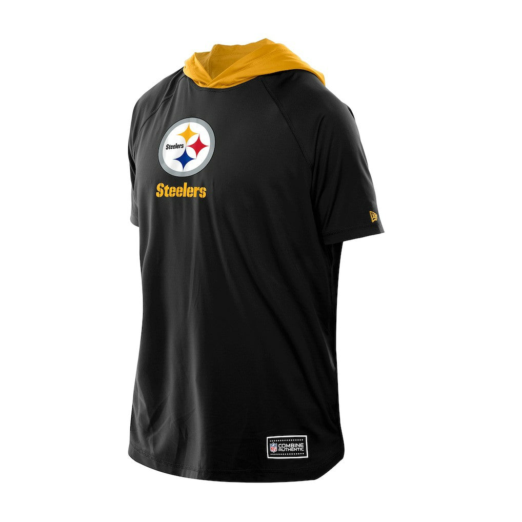 NFL Pittsburgh Steelers Combine Authentic Hooded Raglan Short-Sleeve T-Shirt