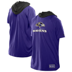 NFL Baltimore Ravens Combine Authentic Hooded Raglan Short-Sleeve T-Shirt