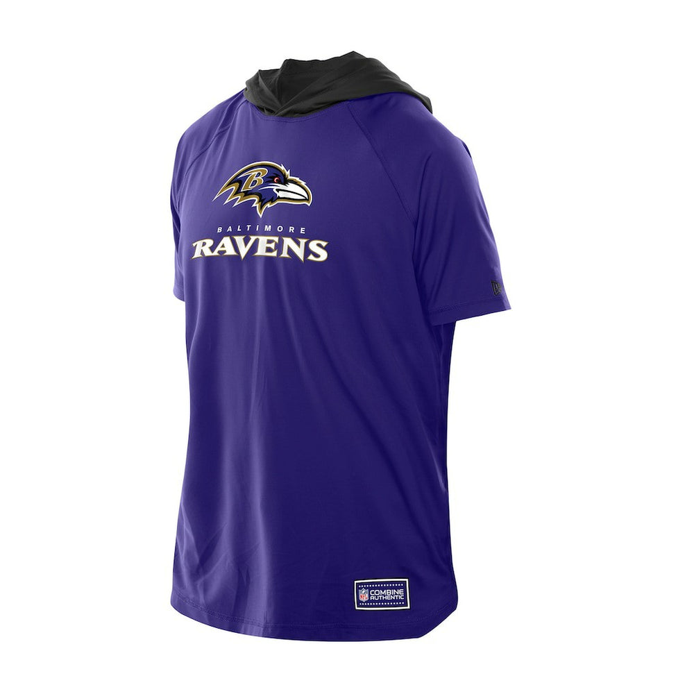 NFL Baltimore Ravens Combine Authentic Hooded Raglan Short-Sleeve T-Shirt