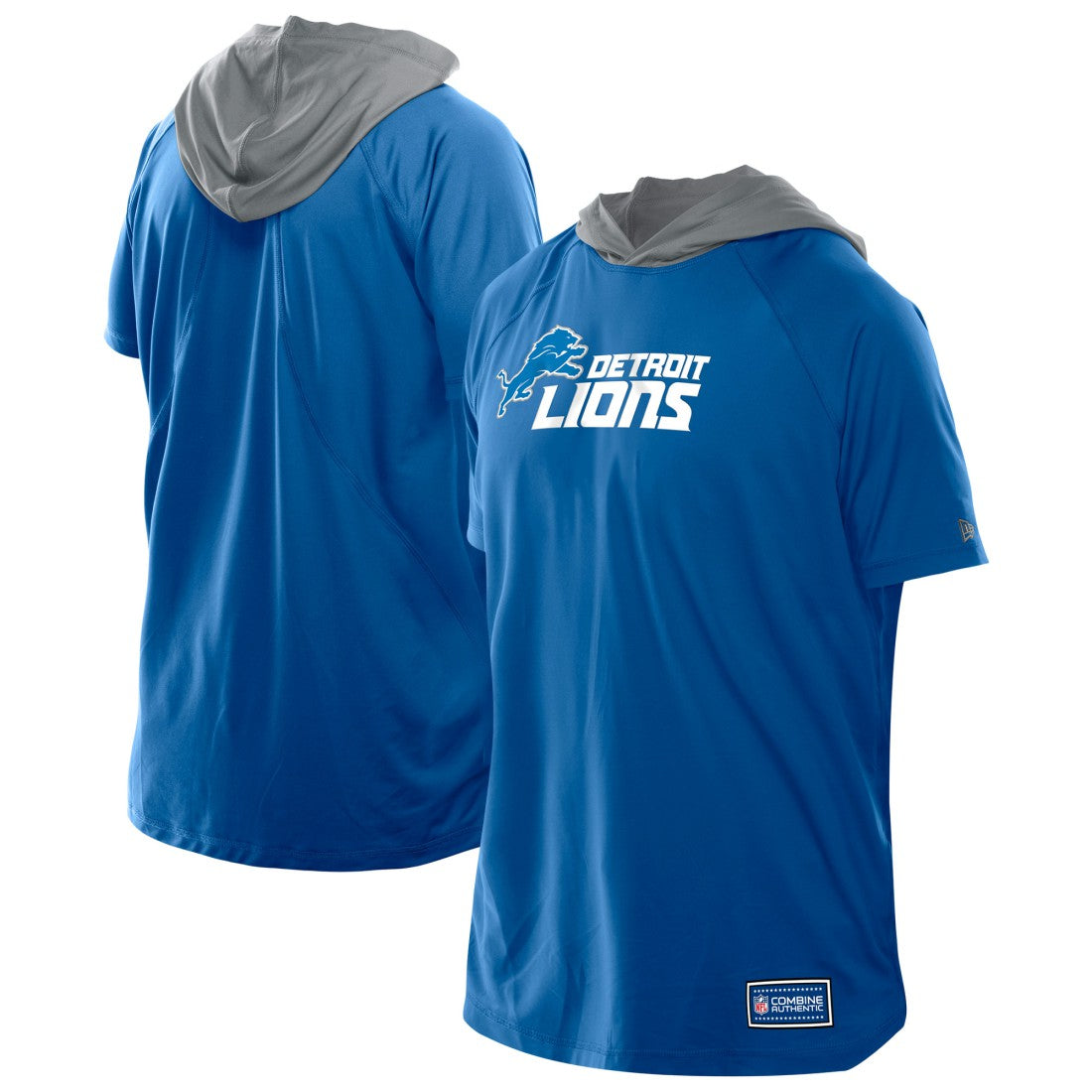 NFL Detroit Lions Combine Authentic Hooded Raglan Short-Sleeve T-Shirt