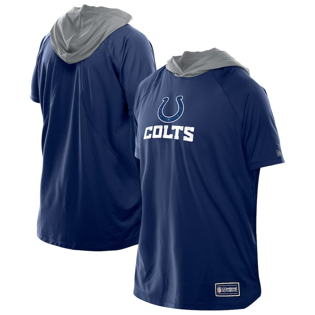 NFL Indianapolis Colts Combine Authentic Hooded Raglan Short-Sleeve T-Shirt