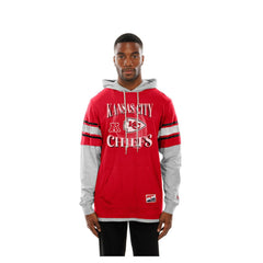 NFL Kansas City Chiefs Twofer Layered Long Sleeve Hoodie T-Shirt