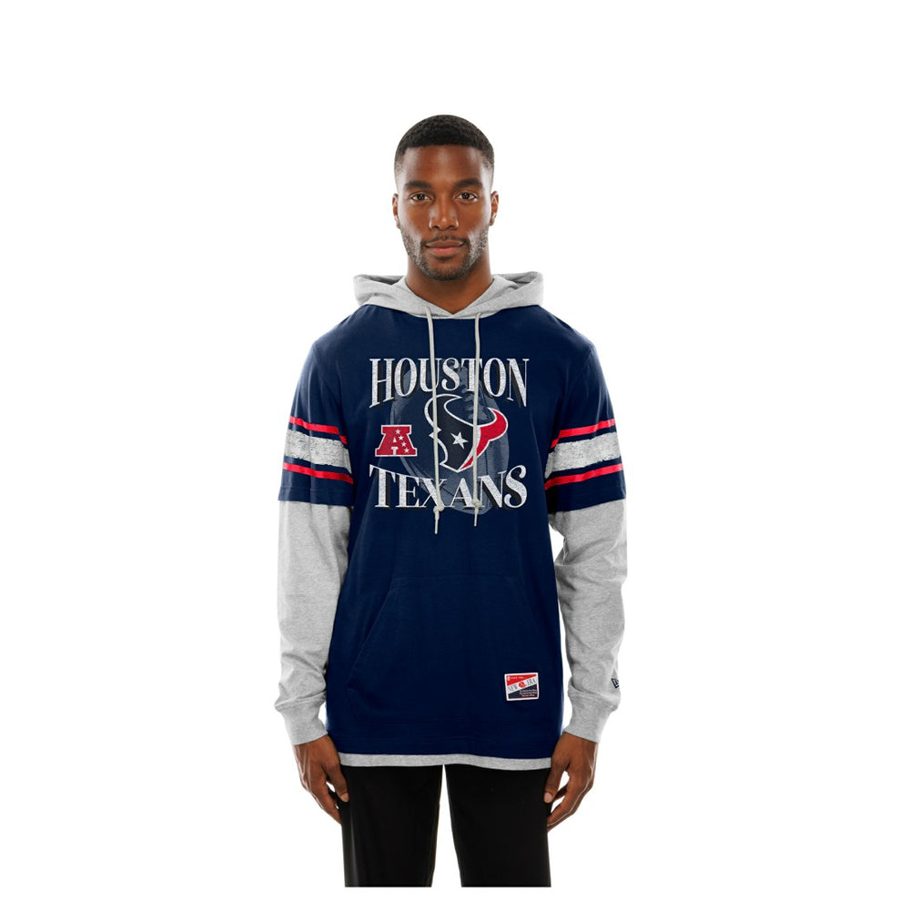 NFL Houston Texans Twofer Layered Long Sleeve Hoodie T-Shirt