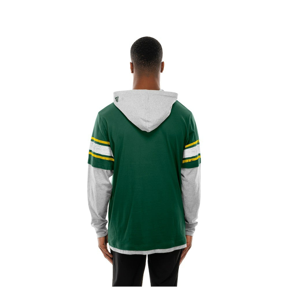 NFL Green Bay Packers Twofer Layered Long Sleeve Hoodie T-Shirt