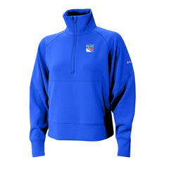 New York Rangers Columbia Women's Wickhams Hills Raglan Omni-Wick Half-Zip Pullover