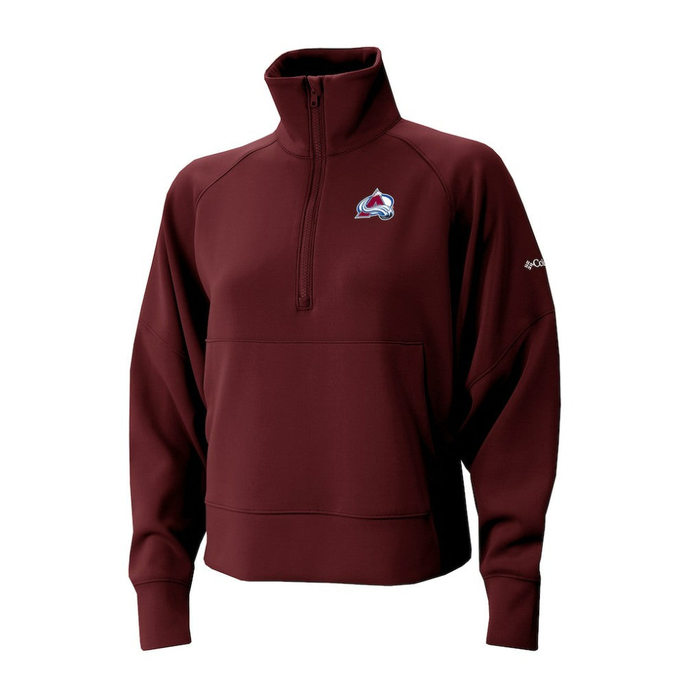Colorado Avalanche Columbia Women's Wickhams Hills Raglan Omni-Wick Half-Zip Pullover