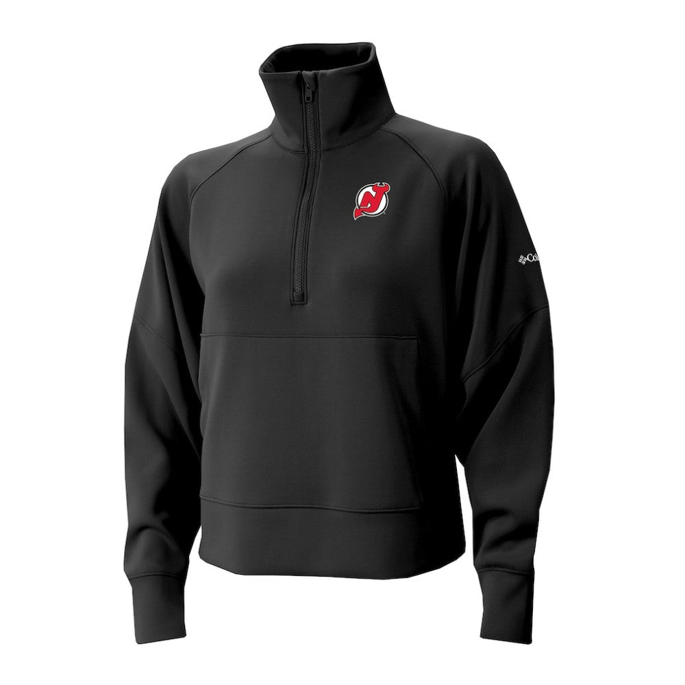 New Jersey Devils Columbia Women's Wickhams Hills Raglan Omni-Wick Half-Zip Pullover