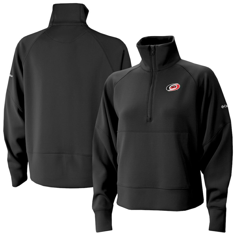 Carolina Hurricanes Columbia Women's Wickhams Hills Raglan Omni-Wick Half-Zip Pullover