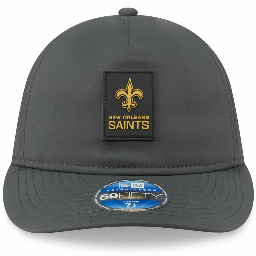 NFL New Orleans Saints 2025 Sideline Cold Weather Retro Crown 59FIFTY Fitted Hat