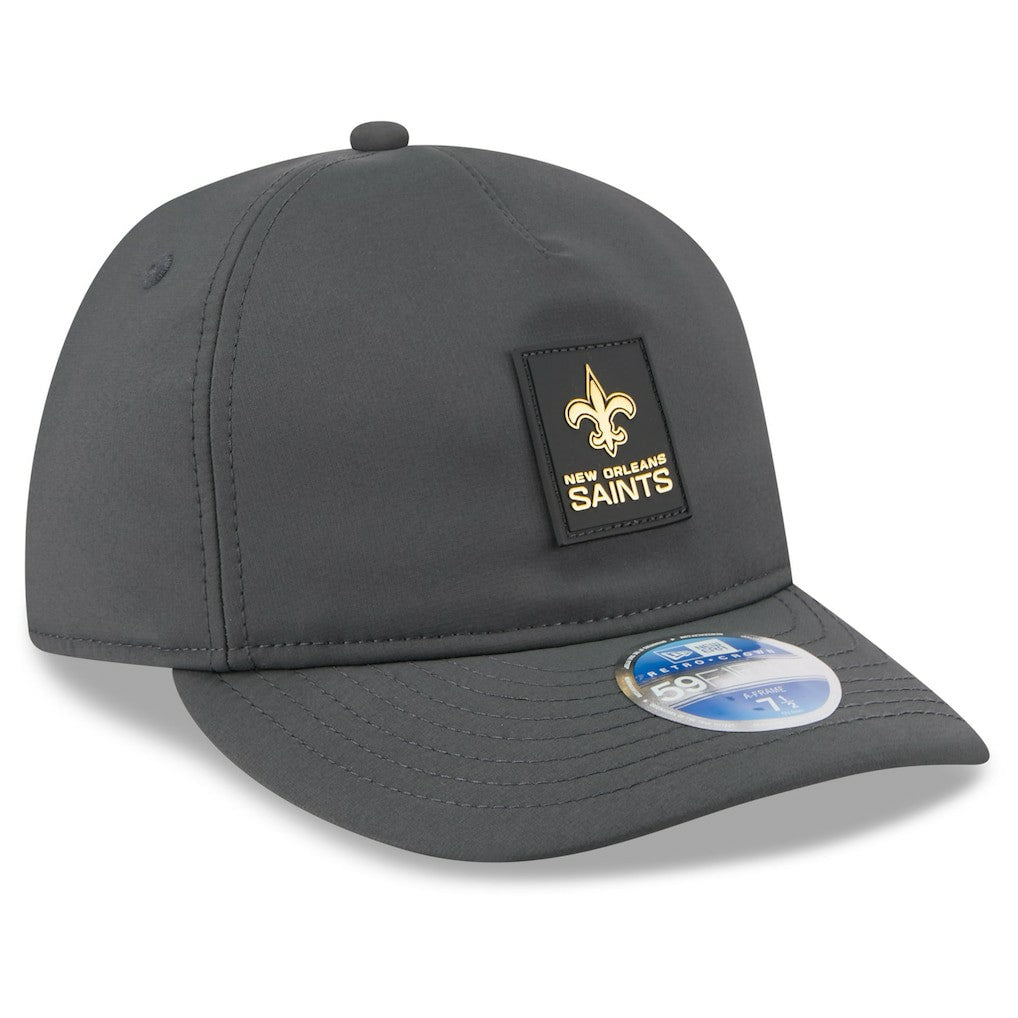 NFL New Orleans Saints 2025 Sideline Cold Weather Retro Crown 59FIFTY Fitted Hat