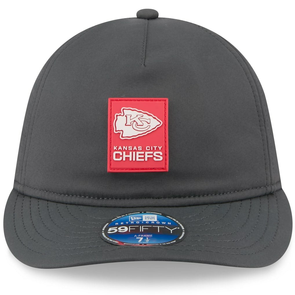 NFL Kansas City Chiefs 2025 Sideline Cold Weather Retro Crown 59FIFTY Fitted Hat