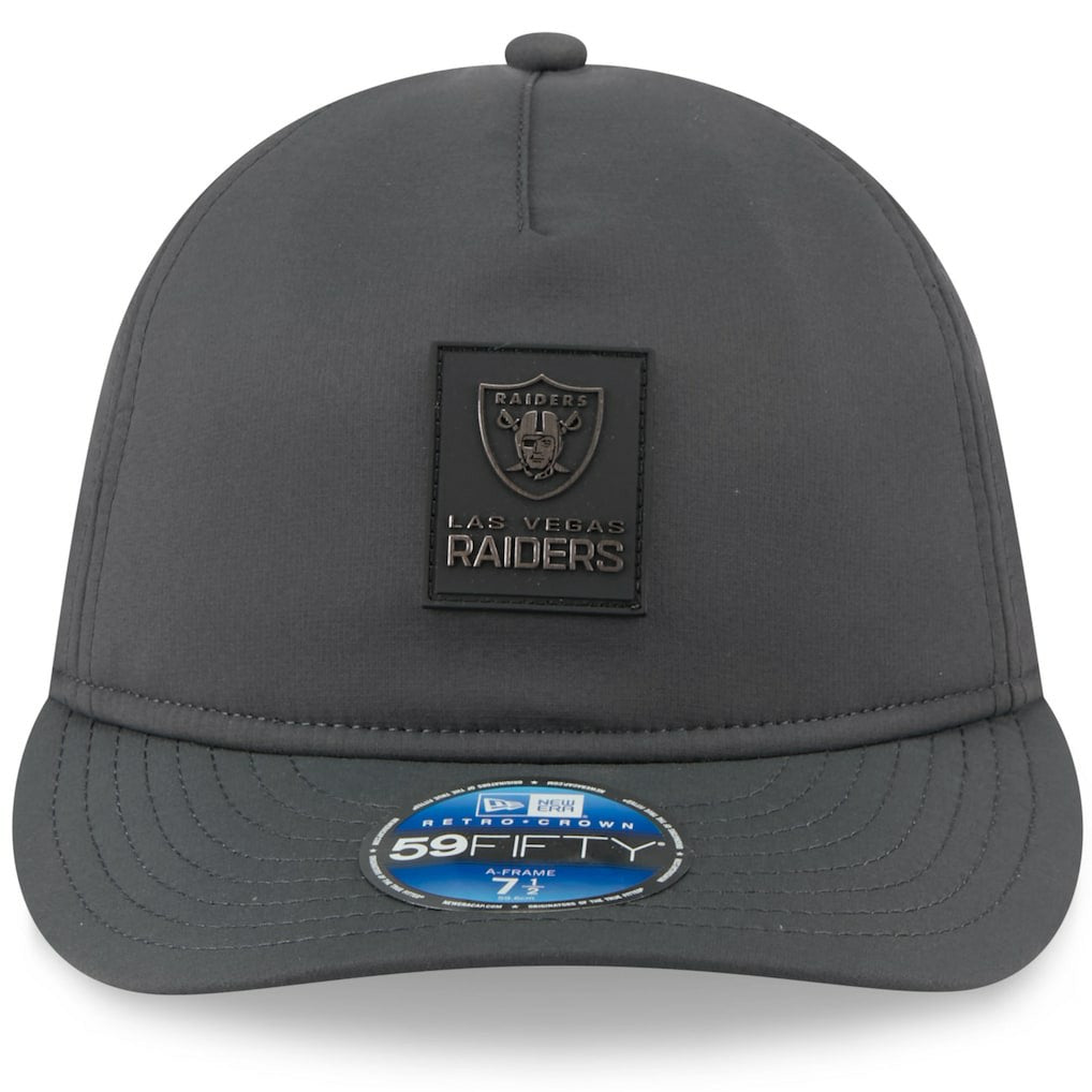 NFL Las Vegas Raiders 2025 Sideline Cold Weather Retro Crown 59FIFTY Fitted Hat