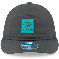 NFL Miami Dolphins 2025 Sideline Cold Weather Retro Crown 59FIFTY Fitted Hat
