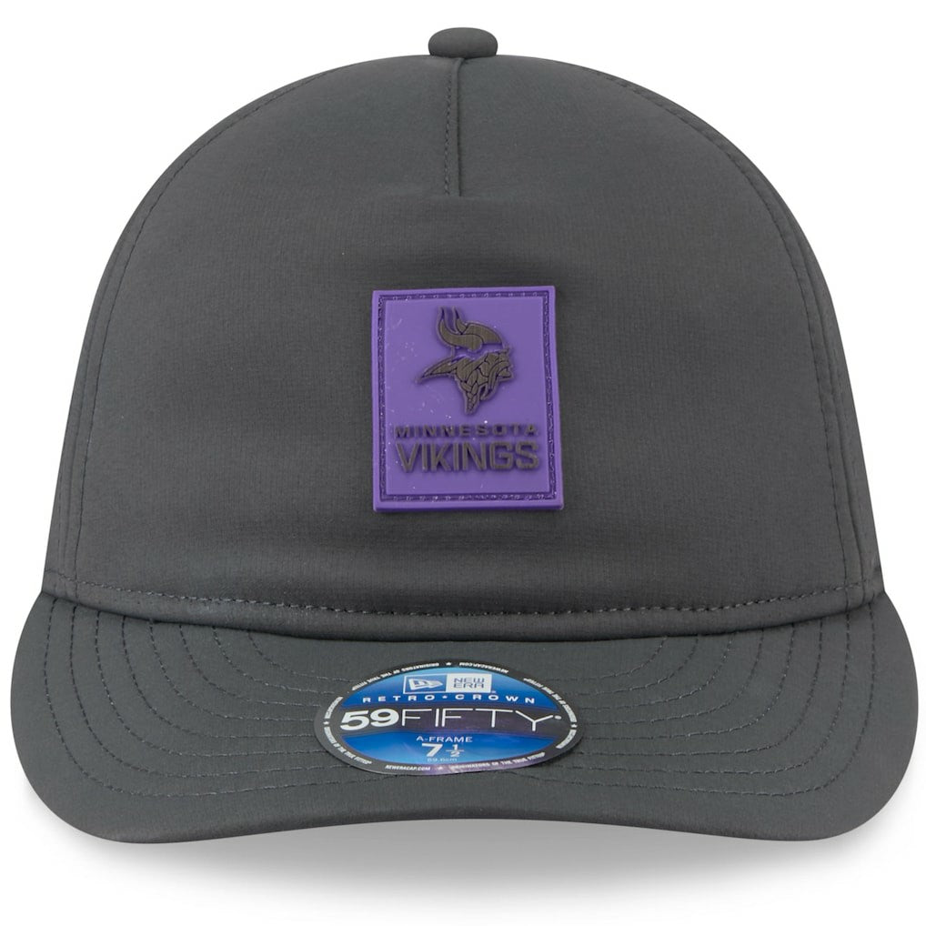 NFL Minnesota Vikings 2025 Sideline Cold Weather Retro Crown 59FIFTY Fitted Hat
