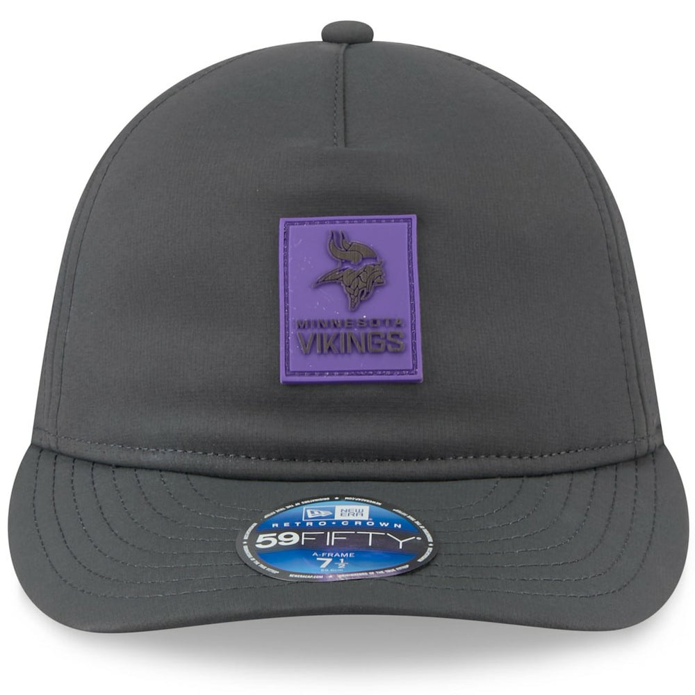 NFL Minnesota Vikings 2025 Sideline Cold Weather Retro Crown 59FIFTY Fitted Hat