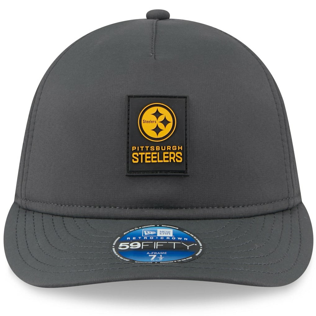 NFL Pittsburgh Steelers 2025 Sideline Cold Weather Retro Crown 59FIFTY Fitted Hat
