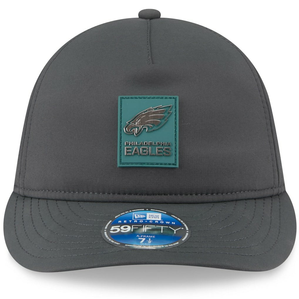 NFL Philadelphia Eagles 2025 Sideline Cold Weather Retro Crown 59FIFTY Fitted Hat