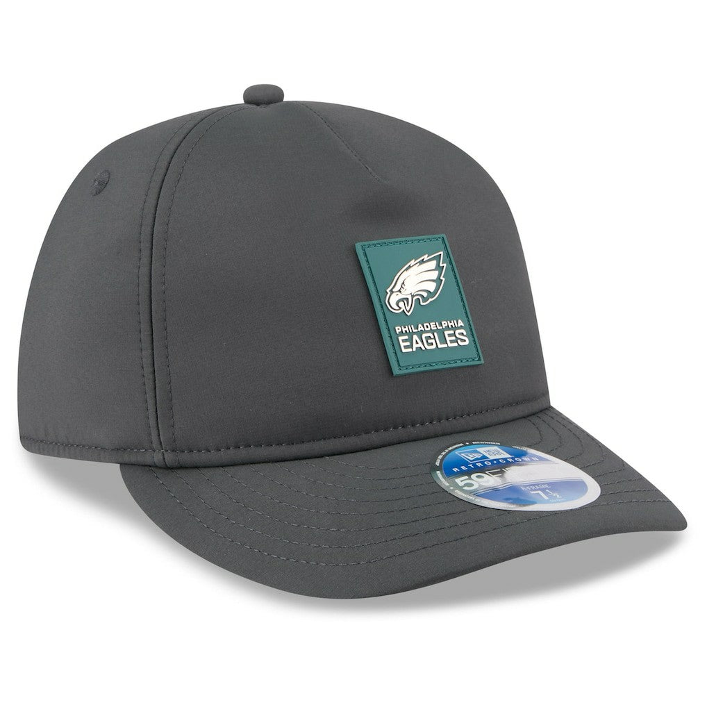 NFL Philadelphia Eagles 2025 Sideline Cold Weather Retro Crown 59FIFTY Fitted Hat