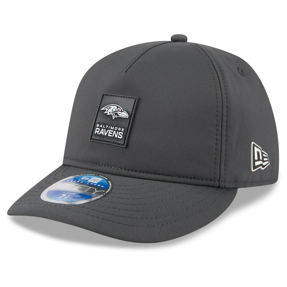NFL Baltimore Ravens 2025 Sideline Cold Weather Retro Crown 59FIFTY Fitted Hat