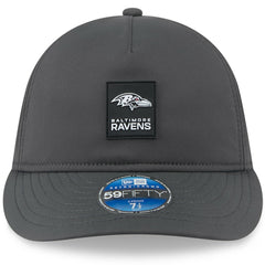 NFL Baltimore Ravens 2025 Sideline Cold Weather Retro Crown 59FIFTY Fitted Hat