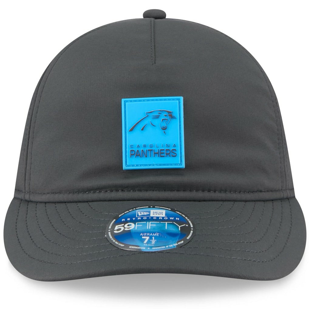 NFL Carolina Panthers 2025 Sideline Cold Weather Retro Crown 59FIFTY Fitted Hat