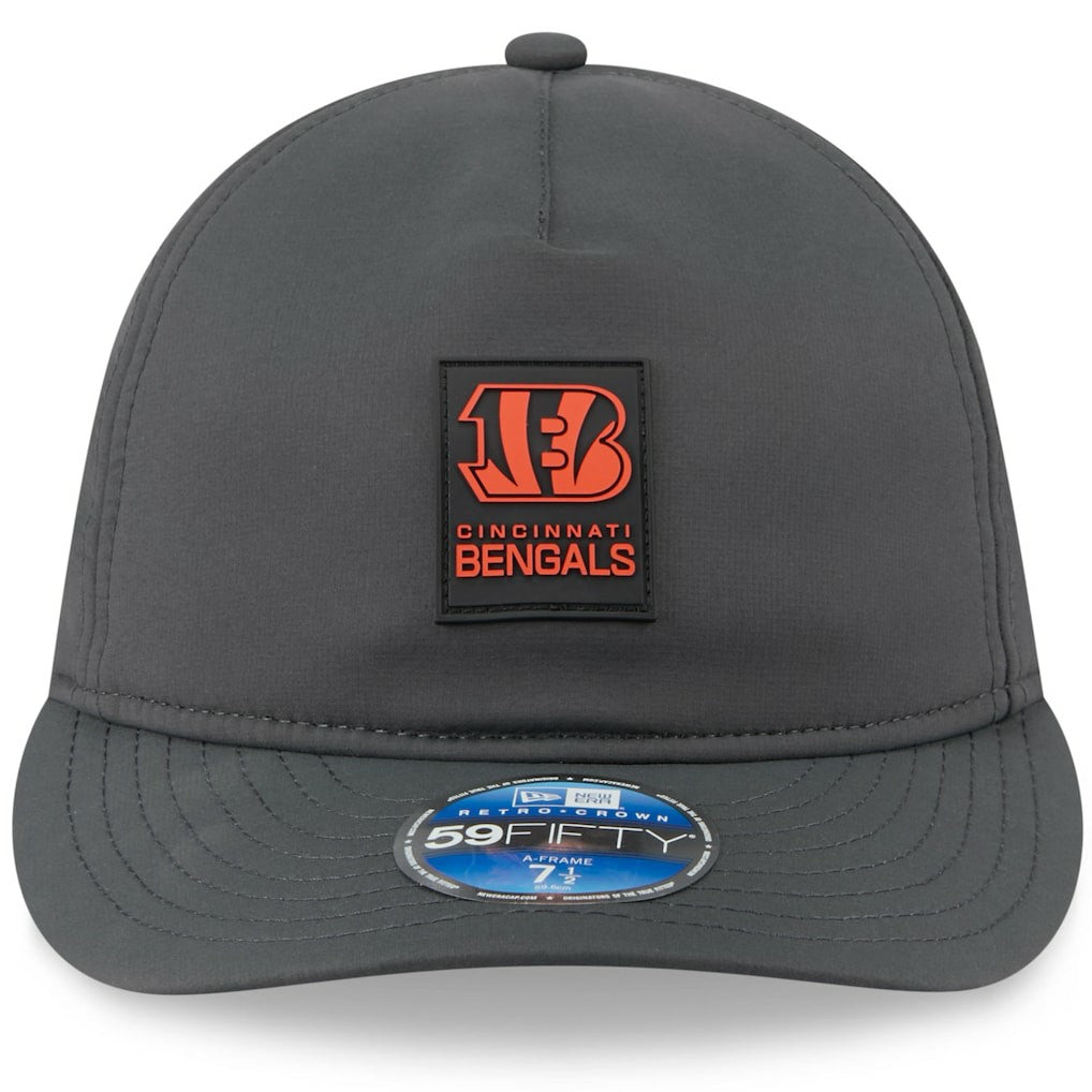 NFL Cincinnati Bengals 2025 Sideline Cold Weather Retro Crown 59FIFTY Fitted Hat
