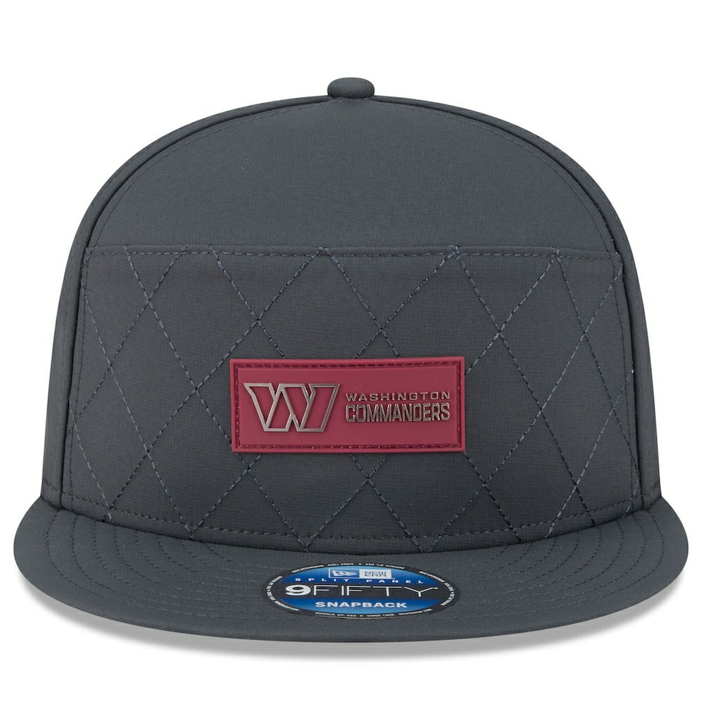 NFL Washington Commanders 2025 Sideline Cold Weather Split Panel 9FIFTY Snapback Hat