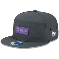 NFL Minnesota Vikings 2025 Sideline Cold Weather Split Panel 9FIFTY Snapback Hat