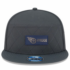 NFL Tennessee Titans 2025 Sideline Cold Weather Split Panel 9FIFTY Snapback Hat