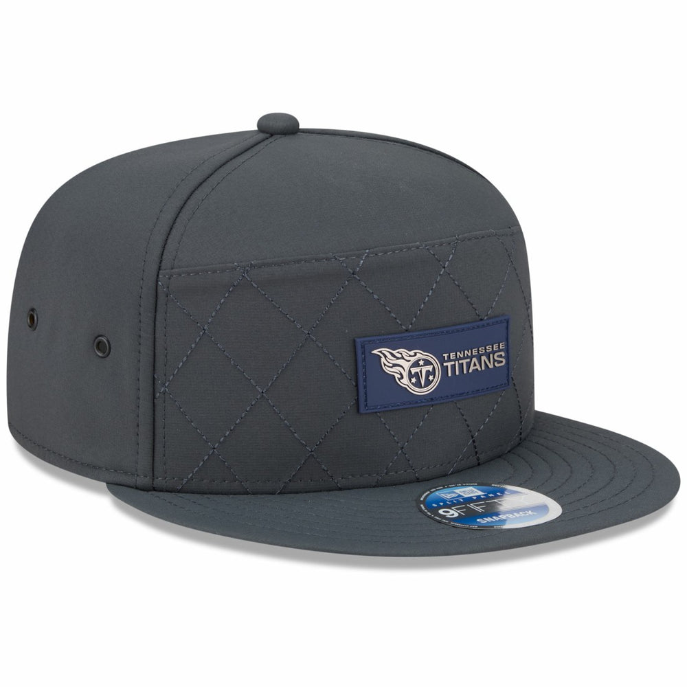 NFL Tennessee Titans 2025 Sideline Cold Weather Split Panel 9FIFTY Snapback Hat