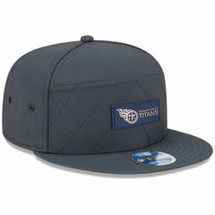 NFL Tennessee Titans 2025 Sideline Cold Weather Split Panel 9FIFTY Snapback Hat