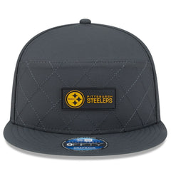 NFL Pittsburgh Steelers 2025 Sideline Cold Weather Split Panel 9FIFTY Snapback Hat