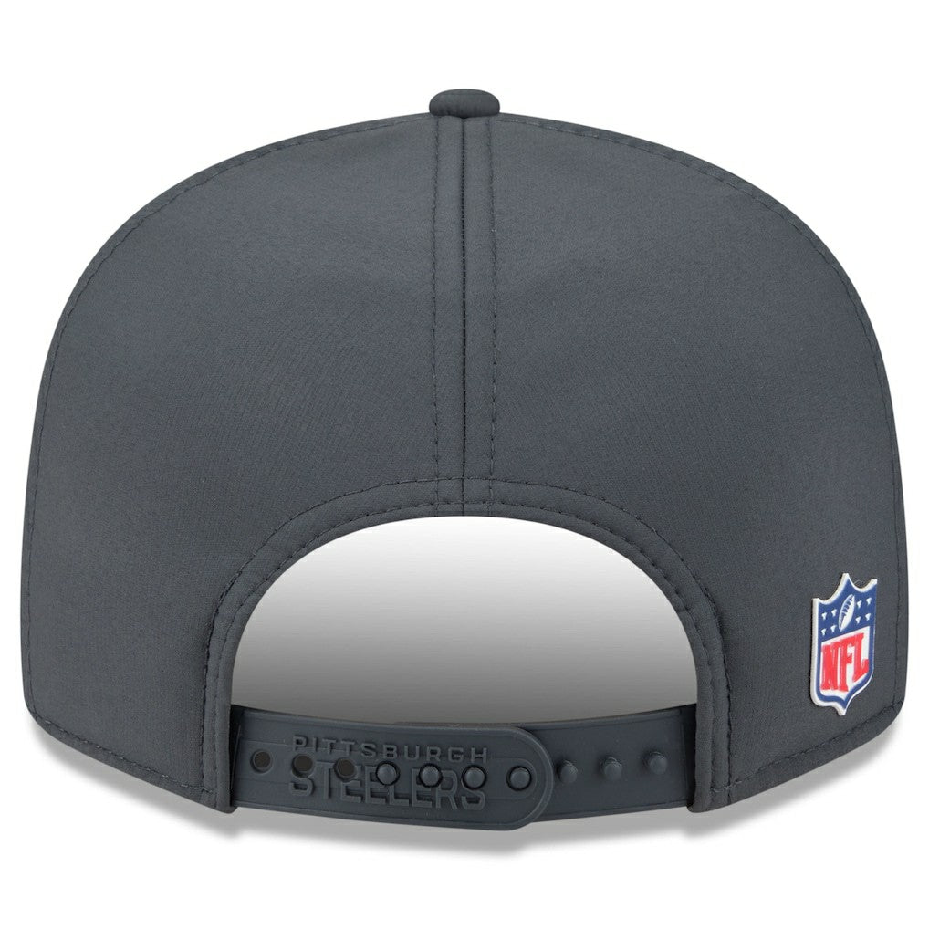 NFL Pittsburgh Steelers 2025 Sideline Cold Weather Split Panel 9FIFTY Snapback Hat